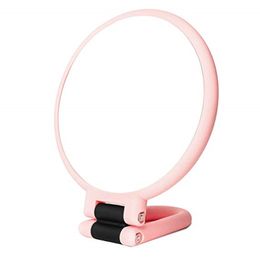 15 Times Magnifying Mirrors Double Side Makeup Mirror Table Desktop Makeup 10X 15X 360 Folding Adjustable for travel Pink