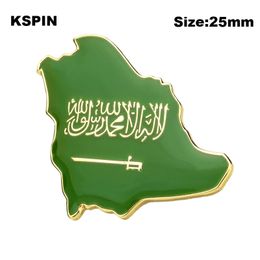 Distintivo dell'Arabia Saudita Simbolo Spilla Distintivi in metallo Spilla decorativa Spilla per vestiti Spilla Gioielli XY0594