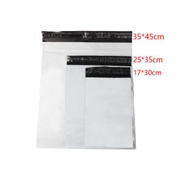 100pcs/Lot White Self-seal Adhesive Courier bags Plastic Poly Envelope Mailer Postal Shipping Mailing Bags 4.7 Mil