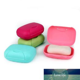 colors travel handmade soap box soap case dishes waterproof leakproof soap box with lock box cover wholesale
