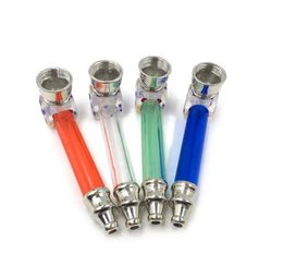 Manufacturer's Direct Selling Creative Dice Pipe Portable Plastic Transparent Pipe Pipe Metal