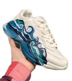 Top Rhyton Vintage Trainer Sneaker Sportlaufschuhe, 2019 Männer Frauen Bericht Outlet Gummi einfache Schuhe, bequemer, cooler Bass Court schön