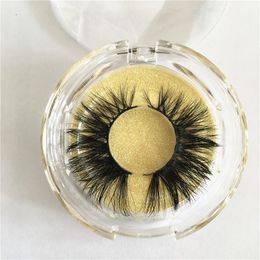 25mm 3D Mink Eyelashes Vendor Cruelty Free Lashes 100% Real Mink Eyelash with Round Lahes Custom Packaging