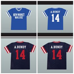 Custom Al Bundy 14 New Market Mallers Navy Blue Baseball Jerseys Any Name and Number Ed Size S-4XL