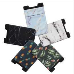 Lycra Mobile Phone Case Wallets Credit ID Card Holder Pocket 3M Adhesive Sticker Pouch for iPhone X XS MAX XR 8 Plus Samsung S9