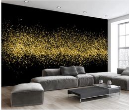 wall papers home decor designers European abstract golden circle bubble bar decorative painting
