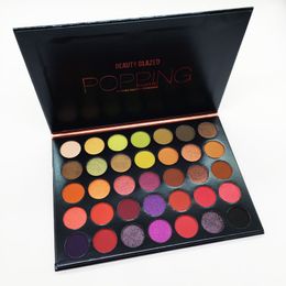 Best Beauty Glazed Popping 35 Colors Eyeshadow Palette Nude Matte Shimmer Eye Shadow Hills Palette Brand Cosmetics