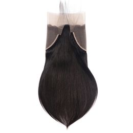 Brazilian Virgin Hair 13X6 Lace Closure Straight Human Hair 13*6 Frontals Pre Plucked Ear To Ear