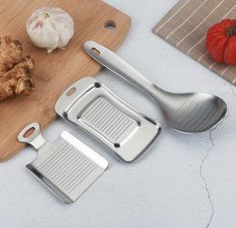 Kitchen Gadgets Stainless Steel Ginger Press Crusher Mini Garlic Grater Slicer Wasabi Chopper Cutter Cooking Tools SN2217