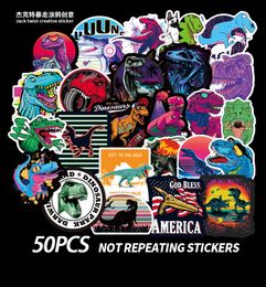 50 PCS Mixed Car Stickers Dinosaur island For Skateboard Motorcycle Laptop Fridge Helmet Pad Bicycle Bike PS4 Notebook Guitar PVC Decal