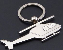 Zinc Alloy Plane Keychain Mini Helicopters Model Key Ring Key Holder Plane Key chain Aeroplane keyring plane shape keychain