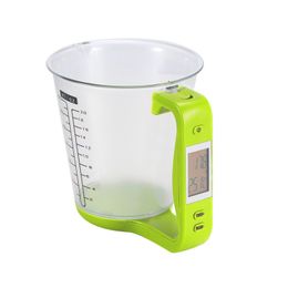 Measuring Cup Kitchen Scales Digital Beaker Libra Electronic Tool Scale Milk Powder with LCD Display Temperature Measurement Cups New