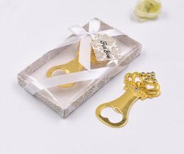 Gold Colour Crown Bottle Opener Wedding Anniversary Party Favour Gift Metal Beer Opener