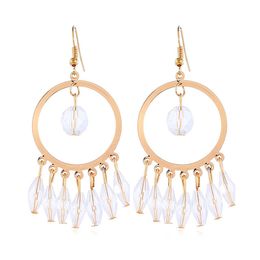 Big Geometric Drop Earrings European and American circle dangle earrings for women fashion gold Colour earrings wholesale Jewellery