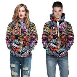 Fashion 3D Print Hoodies Sweatshirt Casual Pullover Unisex Autumn Winter Streetwear Outdoor Wear Women Men hoodies 048