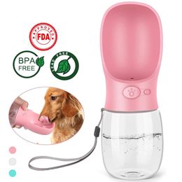 Pet Dog Water Bottle Dog Leakage-proof Drinking feeder for Outdoor Travel Bowl Supplies