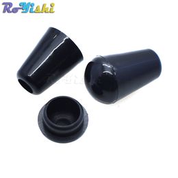 100pcs/lot Bell Stopper With Lid Cord Ends Lock Stopper Plastic Black Toggle Clip Free Shipping