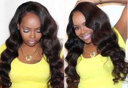 new hot selling lace front human hair wigs density remy invisible hd transparent brazilian body wave lace front wig for black women