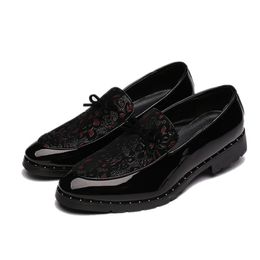 Lacklederschuhe Herrenschuhe Loafer Hochzeitsschuhe für Männer 2019 erkek ayakkabi buty meskie sapato social masculino heren schoenen