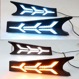1 Set LED Daytime Running Light Flowing Turn Signal Relay 12V Car DRL Fog Lamp Decoration For Kia K3 Cerato 2019 2020