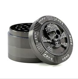 A New Type of Skull Animal Smoke Grinder with 63MM Diameter and Four Layers of Zinc Alloy Drilling Dial