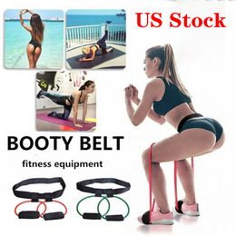 squat waist belt NZ - US Stock! Free Ship Fitness Resistance Bands Adjustable Waist Belt Pedal Exerciser Women Body BuBand Gluteus Muscle Workout For Squats Yoga