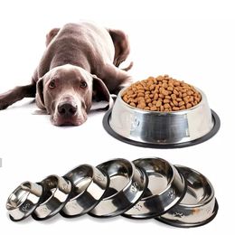 Stainless Steel Non-slip Feeding Bowl For Pets Anti-fall And Anti-bite Dog Bowl And Cat Anti-fall Feeding Bowl DLH143