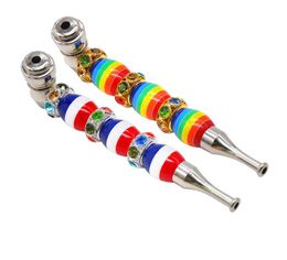 2018 New Type of Metal Pipe with Multi-colour Ball Straight Pole, Slim Nozzle and Cap