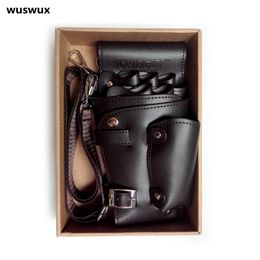 PU Leather Rivet Włosy Nożyczki Torba Klipy Bag Fryzjer Fryzjer Fryzjer Fryzjer Schronisko Uchwyt Na Ramię Pasek Brown T190718