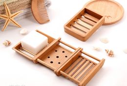 Soap Dish Handmade Soap Box Containers Natural Wood Soap Holder Case Bath Accessories Free Shipping WB160