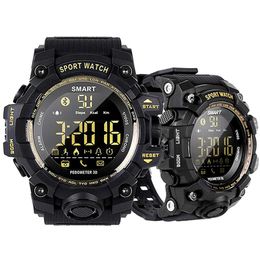 EX16S Smart Watch Bluetooth Waterproof IP67 Relogios Pedometer Stopwatch Wristwatch FSTN Screen Smart Bracelet For iPhone iOS Android Watch