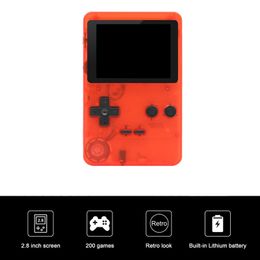 Handheld Game Player 2.8 Inch Nostalgic host can store 200 Games Console Retro TV Compatible with USB Charger&AV Cable Gift for kids Free DHL