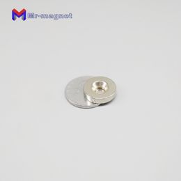 200pcs round diameter 18mm4mm hole 5mm magnets rare earth ndfeb neodymium magnetic countersunk 1845mm strong magnet 18x4x5