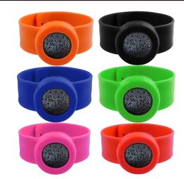 Kids Adjustable Lava Mosquito Repellent Bracelet Lava Essential Oil Diffuser Bracelet Children Men Women Lava Silicon Bracelets