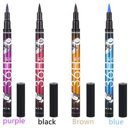 YANQINA 36h waterproof eyeliner yanqina makeup Pencil Black Brown blue purple 4 Colours Pen Liquid Eye liner Cosmetics Long Lasting DHL free