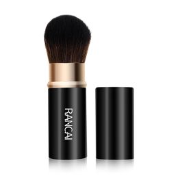 RANCAI 1pcs Retractable Makeup brush For Powder Foundation Blending Blusher Face Kabuki Brush Contour Cosmetic Beauty Tools