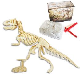 Dinosaur Fossil Archaeological Dig Dinosaur DIY Assembled Skeleton, Simulation Dinosaur Toy Model, Science Education Handmade Gifts for Kids