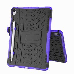Robot 2 in 1 KickStand Impact Rugged Heavy Duty TPU+PC Hybrid Shock Proof Cover Case For ipad pro 9.7 pro 10.5 ipad 2 3 4 air 1 air 2 40pc