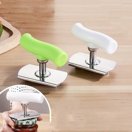 hot Stainless Steel Can Opener Adjustable Manual Spiral Seal Lid Remover Bottle Opener Green White Dining tools T2I5772