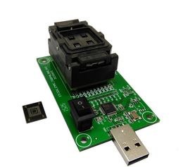 Freeshipping eMMC socket with USB size 11.5x13_0.5mm,eMMC socket nand flash testing, for BGA 169 and BGA 153 testing, Clamshell