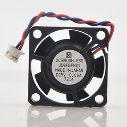 mini fan 2.5cm UDQFBFM21 5V 0.06A 2510 two-line car CD display card hard Disc mute cooling fan