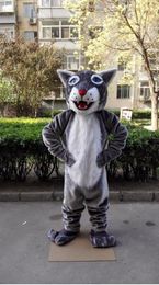 Halloween Grey Plush Tiger Mascot Costume Top Quality Cartoon Animal Anime theme character Christmas Carnival Party Costumes