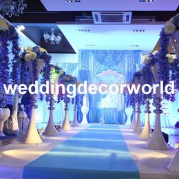 Decorative Wedding Columns Pillars Metal Gold Wedding Flower Stands Bouquet Decorations Centrepiece Vase decor707