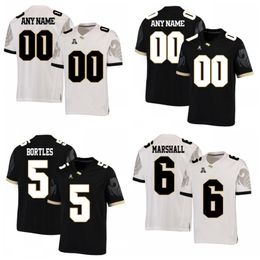 Stitched custom UCF Knights 2019 Football Any Name Number Black Grey White 10 Mckenzie Milton 30 Greg Mccrae 13 Gabriel Davis Fiesta Bowl Jersey