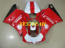 Injection Fairing body kit for DUCATI 748 996 96 98 00 02 ducati 916 998 1996 2000 2002 Red white Fairings bodywork+Gifts DD13