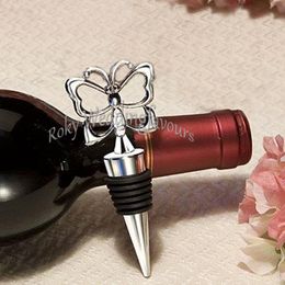 30PCS Chrome Butterfly Wine Stopper Favours Bridal Shower Event Keepsake Butterfly Theme Party Gifts Birthday Giveaways Ideas