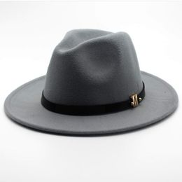 Seioum New Brand Wool Men's Black Fedora Hat For Gentleman Woollen Wide Brim Jazz Church Cap Vintage Panama Sun Top Hat D19011102