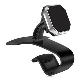 HD-H021 360 Degree Spin Magnetic Phone Mount Universal Car Holder for Phones GPS - Silver