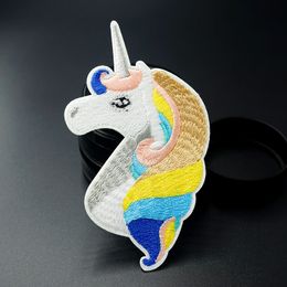 Unicorn (Size:6.5X11.4cm) DIY Cloth Iron On Patch Embroidered Applique Sewing Clothes Stickers Apparel Accessories Sew On Badges