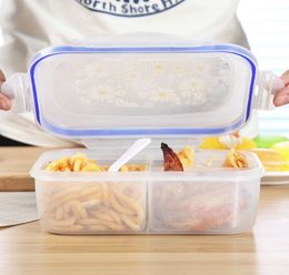 1000ml Lunch Boxes 3 Cell Food Container Healthy Plastic Bento Boxes Microware Oven Lunch Box